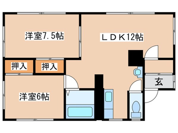 エミイハイツの物件間取画像